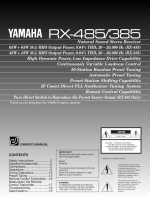 Yamaha RX-385-Owners-Manual 